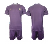 Men's England Blank 2024-25 Purple Away Soccer Jersey Suit