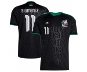 Men's Mexico #11 Santiago Gimenez Black 2026 Soccer Jersey Suit Men's Mexico #11 Santiago Gimenez Black 2026 Soccer Jersey Suit