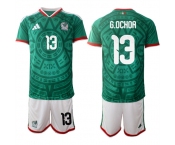 Men's Mexico #13 G.OCHOA National Team FIFA x World Cup 2026 Home Green On Field Jersey Men's Mexico #13 G.OCHOA National Team FIFA x World Cup 2026 Home Green On Field Jersey