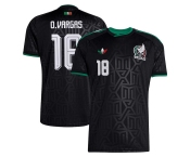 Men's Mexico #18 Obed Vargas Black 2026 Soccer Jersey Suit Men's Mexico #18 Obed Vargas Black 2026 Soccer Jersey Suit