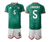 Men's Mexico #5 J.UASQUEZ National Team FIFA x World Cup 2026 Home Green On Field Jersey Men's Mexico #5 J.UASQUEZ National Team FIFA x World Cup 2026 Home Green On Field Jersey