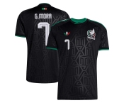 Men's Mexico #7 Gilberto Mora Black 2026 Soccer Jersey Suit Men's Mexico #7 Gilberto Mora Black 2026 Soccer Jersey Suit