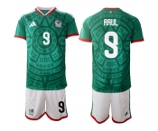 Men's Mexico #9 RAUL National Team FIFA x World Cup 2026 Home Green On Field Jersey Men's Mexico #9 RAUL National Team FIFA x World Cup 2026 Home Green On Field Jersey