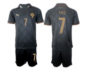 Men's Portugal #7 FIGO National Team FIFA x World Cup 2026 Away Gray On Eusebio special edition Jersey