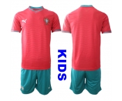 Youth Portugal Bland Or Custom National Team FIFA x World Cup 2026 Home Red On Eusebio special edition Kids Jersey Youth Portugal Bland Or Custom National Team FIFA x World Cup 2026 Home Red On Eusebio special edition Kids Jersey