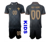 Youth Portugal Custom Any Name And Number National Team FIFA x World Cup 2026 Away Gray On Eusebio special edition Kids Jersey Youth Portugal Custom Any Name And Number National Team FIFA x World Cup 2026 Away Gray On Eusebio special edition Kids Jersey