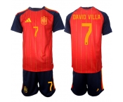 Men's Spain #7 DAVID VILLA National Team FIFA x World Cup 2026 Home Red On Field Jerseys Men's Spain #7 DAVID VILLA National Team FIFA x World Cup 2026 Home Red On Field Jerseys