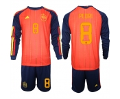 Men's Spain #8 PEDRD National Team FIFA x World Cup 2026 Long Sleeve Home Red On Field Jerseys Men's Spain #8 PEDRD National Team FIFA x World Cup 2026 Long Sleeve Home Red On Field Jerseys