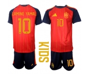 Youth Spain #10 LAMINE YAMAL National Team FIFA x World Cup 2026 Home Red On Field Kids Jerseys Youth Spain #10 LAMINE YAMAL National Team FIFA x World Cup 2026 Home Red On Field Kids Jerseys