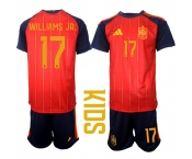 Youth Spain #17 WILLIAMS JR. National Team FIFA x World Cup 2026 Home Red On Field Kids Jerseys Youth Spain #17 WILLIAMS JR. National Team FIFA x World Cup 2026 Home Red On Field Kids Jerseys
