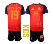 Youth Spain #19 LAMINE YAMAL National Team FIFA x World Cup 2026 Home Red On Field Kids Jerseys Youth Spain #19 LAMINE YAMAL National Team FIFA x World Cup 2026 Home Red On Field Kids Jerseys
