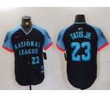 Men's San Diego Padres #23 Fernando Tatis Jr Number Navy 2024 All Star Limited Stitched Jersey Men's San Diego Padres #23 Fernando Tatis Jr Number Navy 2024 All Star Limited Stitched Jersey
