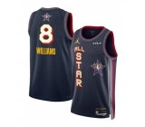 Men 2025 All Star  #8 Jalen Williams Navy Stitched Basketball Jersey