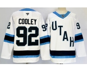 Men's Utah Hockey Club #92 Logan Cooley White 2024-25 Stitched Jersey