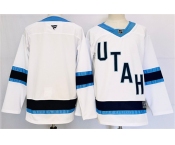 Men's Utah Hockey Club Blank White Stitched Jersey