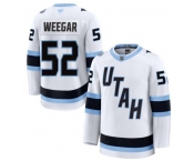 Men's Utah Mammoth #52 Mackenzie Weegar Fanatics White Away Premium Jersey Men's Utah Mammoth #52 Mackenzie Weegar Fanatics White Away Premium Jersey