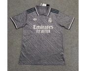 Men Real Madrid Gray Soccer Jersey Men Real Madrid Gray Soccer Jersey