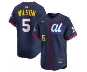 Men's American League #5 Jacob Wilson Navy 2025 All-Star Edition Limited Stitched Baseball Jersey
