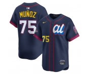 Men's American League #75 Andrés Munoz Navy 2025 All-Star Edition Limited Stitched Baseball Jersey