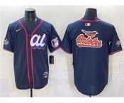 Men's American League Baltimore Orioles Team Big Logo Navy 2025 All-Star Edition Limited Stitched Baseball Jersey