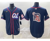 Men's American League Detroit Tigers Team Big Logo Navy 2025 All-Star Edition Limited Stitched Baseball Jersey