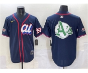 Men's American League Oakland Athletics Team Big Logo Navy 2025 All-Star Edition Limited Stitched Baseball Jersey