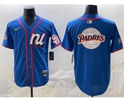 Men's National League San Diego Padres Team Big Logo Blue 2025 All-Star Edition Limited Stitched Baseball Jersey