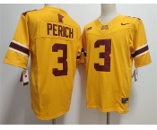 Men's Minnesota Golden Gophers #3 Koi Perich Yellow F.U.S.E. Stitched Jersey Men's Minnesota Golden Gophers #3 Koi Perich Yellow F.U.S.E. Stitched Jersey