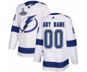 Men's Tampa Bay Lightning Active Player Custom 2021 White Stanley Cup Champions Stitched Hockey Jersey