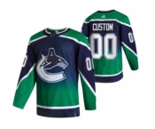 Men's Vancouver Canucks Custom Green 2020-21 Reverse Retro Alternate Hockey Jersey