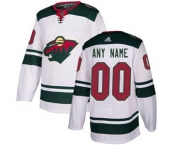 Men's Wild Personalized White Road Hockey Jersey