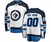 Winnipeg Jets Customized Fanatics Branded White Away Breakaway NHL Jersey
