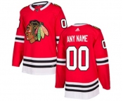 Youth Adidas Chicago Blackhawks Customized Authentic Red Home NHL Jersey