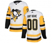 Youth Adidas Pittsburgh Penguins Customized Authentic White Away NHL Jersey