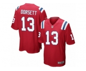 Men Nike New England Patriots #13 Phillip Dorsett Game Red Alternate NFL Jersey