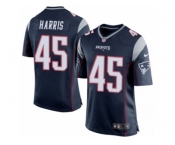 Men Nike New England Patriots #45 David Harris Game Navy Blue Team Color NFL Jersey