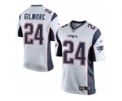 Men's Nike New England Patriots #24 Stephon Gilmore Game White NFL Jersey