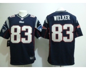 nike nfl jerseys new england patriots #83 welker blue[game]