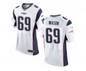 Men's Nike New England Patriots #69 Shaq Mason Elite White NFL Jersey