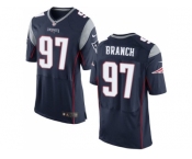 Nike New England Patriots #97 Alan Branch Navy Blue Team Color Men's Stitched NFL Elite Jersey