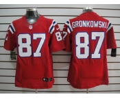 nike nfl jerseys new england patriots #87 gronkowski red[Elite]