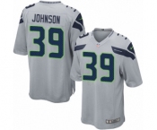 Men's Nike Seattle Seahawks #39 Dontae Johnson Game Grey Alternate NFL Jersey