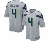 Men's Nike Seattle Seahawks #4 Michael Dickson Game Grey Alternate NFL Jersey