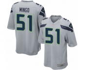 Men's Nike Seattle Seahawks #51 Barkevious Mingo Game Grey Alternate NFL Jersey