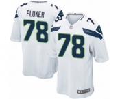 Men's Nike Seattle Seahawks #78 D.J. Fluker Game White NFL Jersey