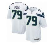 Men's Nike Seattle Seahawks #79 Ethan Pocic Game White NFL Jersey