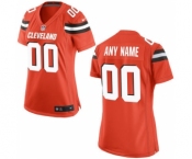 Women Nike Nfl Jerseys Cleveland Browns Customized Orange Jersey
