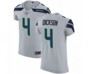 Men's Nike Seattle Seahawks #4 Michael Dickson Grey Alternate Vapor Untouchable Elite Player NFL Jersey