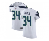 Nike Seattle Seahawks #34 Thomas Rawls White Men Stitched NFL Vapor Untouchable Elite Jersey