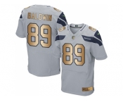 Nike Seattle Seahawks #89 Doug Baldwin Grey Alternate Men's Stitched NFL Elite Gold Jersey